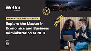 Free Webinar Explore the Master in Economics and Business Administration at NHH [upl. by Itnaihc]