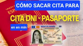 Cómo sacar cita para renovar DNI PASAPORTE en 3 minutos SUPER FACIL [upl. by Akimert]