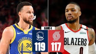 Warriors sweep Trail Blazers behind Steph Currys tripledouble  2019 NBA Playoff Highlights [upl. by Nathanil]