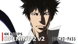 PsychoPass  Opening 2 v2 【Out of Control】 4K 60FPS Creditless  CC [upl. by Mclyman774]