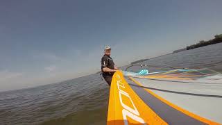 Windsurfing with Starboard Carve 139 amp Northsails S type 88 [upl. by Annairdna]