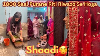 Muslim wedding in India  shadi ki Tyari Vlog  village Wedding wedding [upl. by Oswin]