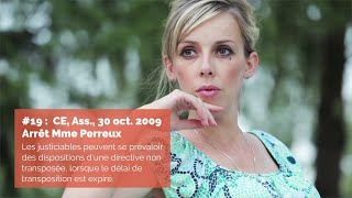 19  Arrêt Mme Perreux  CE Assemblée 30 octobre 2009 [upl. by Hajidak]