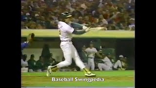 Jose Canseco Home Run Swing Slow Motion 1988217 [upl. by Ehtiaf511]