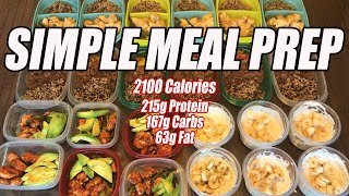 Easy Weight Loss Meal Prep  24 Meals in 1 Hour  4 Per Meal  2100 Calorie Meal Plan [upl. by Ed933]