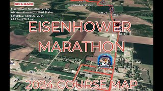 Eisenhower Marathon 2024 fly over the marathon course Video of the race path [upl. by Yelekreb]