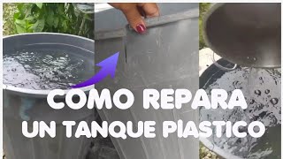 como reparar un tanque plástico en 2 minutos tanque manualidades art mujeres [upl. by Arevle799]