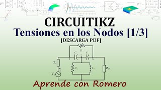 CircuiTikz Tensiones en los nodos Parte 13 PDF Descarga [upl. by Aleakcim]