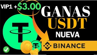 GANA 300 USDT DIARIOS NUEVA APLICACION PAGANDO COMO GANAR USDT CON INVERSION POR INTENRET [upl. by Karlie]