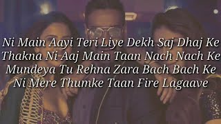 Hauli Hauli  Lyrics  Ajay Devgn Tabu Rakul  Neha Kakkar Garry Sandhu  De De Pyaar De [upl. by Atekin]