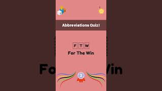 Abbreviations amp Acronyms Quiz 🤓 fungames abbreviation acronym quizshorts funny thesunquizshow [upl. by Gill]