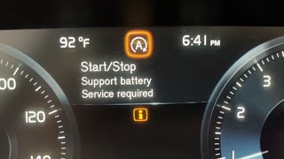 Volvo Start Stop Service Required  Support Battery Replacement [upl. by Marchese]