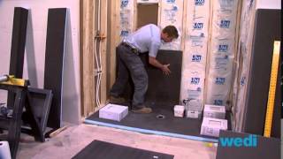 Wedi Shower Systems 4 X 7 Shower Installation [upl. by Ardnuek557]