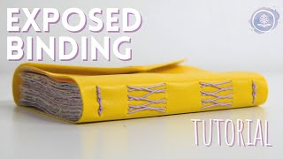 French link stitch w wrap cover  bookbinding tutorial  beginner friendly [upl. by Hershel]