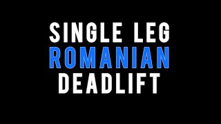 Single Leg Deadlift [upl. by White]