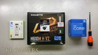 intel Core i5 12400 GIGABYTE H610M H V2 AGi SSD TOTOLINK WIFI DDR5 PC Build [upl. by Alban701]