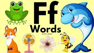 Word Start With Letter Ff F Letter Words Letter F soundPhonics ABC Alphabet nurseryrhymes abcd [upl. by Nonnel]