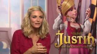 Tamsin Egerton Interview  Justin and The Knights of Valour [upl. by Spancake]