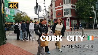 Ireland Cork City Walking Tour Sept 2023 4k HDR 60fps with Caption [upl. by Nivk]