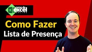 Como Fazer Lista de Chamada ou Frequência com Percentuais no EXCEL [upl. by Anairotciv]