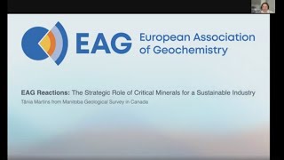 EAG Reactions  6 November 2024  The Strategic Role of Critical Minerals for a Sustainable Industry [upl. by Peterec]