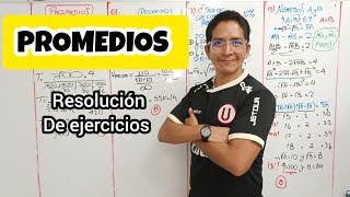 PROMEDIOS resolución de ejercicios [upl. by Frances162]