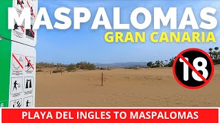 Playa del Ingles to Maspalomas Beach Gran Canaria 🔞 Cruising Area [upl. by Adaliah384]