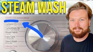 Steam Wash on Your Washer How it works and when to use it [upl. by Peregrine]