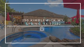 250 Kimblewick Wy Spring TX 77382 [upl. by Irena744]