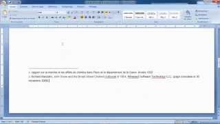 Comment insérer une note de bas de page dans Word 2007 [upl. by Heron]