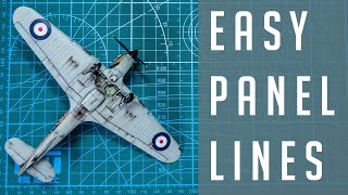 Easy Panel Line Wash or Pin Wash for your Scale Model Aircraft [upl. by Atims]