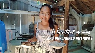 A beautiful morning in our Tiny Home  Simple Filipino Breakfast and a Perk of our Island Life [upl. by Nathanael573]