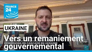 Remaniement gouvernemental en Ukraine démissions en cascade • FRANCE 24 [upl. by Virg]