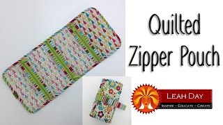 How to Make a Quilted Zipper Organizer  Quilty Box Challenge [upl. by Avat]