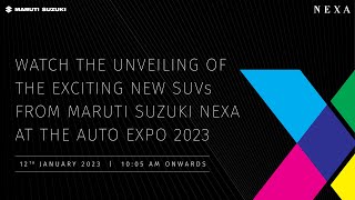 Exciting New SUVs From Maruti Suzuki NEXA Unveiling Live At Auto Expo 2023 [upl. by Ettenrahs805]