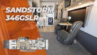 Tour the 2023 Sandstorm 346GSLR Toy Hauler [upl. by Nonnaihr]