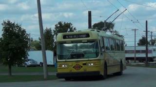 Trolley Bus at Illinois Railway Museum [upl. by Eednar]