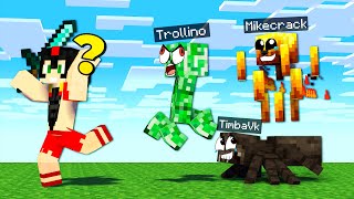 Nos ESCONDEMOS en MONSTRUOS de Minecraft 😂 EL MEJOR ESCONDITE DE MOBS 🤣 Invictor [upl. by Hasen411]