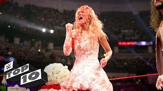 Wildest wedding moments WWE Top 10 May 19 2018 [upl. by Aldred]