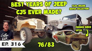 Oklahoma Gold Mine 2 Rare Jeep CJ5s  INSANE Mopar Collection [upl. by Schonthal]