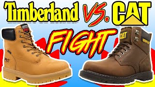 Best Budget Work Boot  Timberland Pro VS CAT  CUT IN HALF [upl. by Gustafsson]