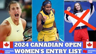 2024 Canadian Open  Womens Entry List [upl. by Col]