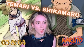 Shikamaru vs Temari Naruto Reaction Episodes 63 amp 64 [upl. by Eyahs]