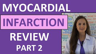 Myocardial Infarction Heart Attack MI Nursing Management Interventions Medications NCLEX Part 2 [upl. by Nnylekoorb]