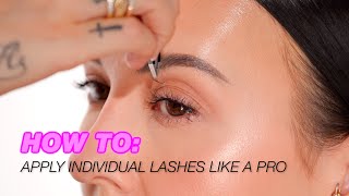 How To Apply Individual Eyelashes Like a Pro [upl. by Redlac]