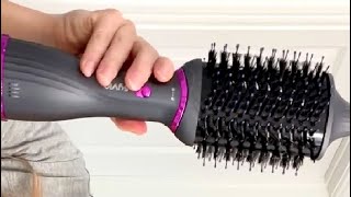 Syvio Hair Dryer Brush Blow Dryer Brush Detachable Round amp Flat Brush Review [upl. by Doralin230]