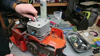 Husqvarna 3120xp Chainsaw Assembly Part 3 [upl. by Zendah463]