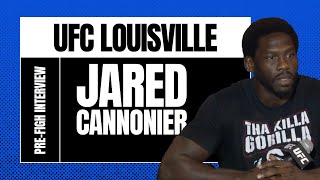 Jared Cannonier full UFC Louisville prefight media day interview [upl. by Bilac]