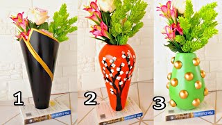 OLHA ESSAS 3 IDEIAS 💡 INCRÍVEL DE VASOS DECORATIVOS FEITOS DE GESSO [upl. by Amand]