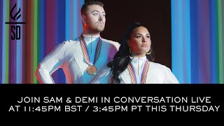 LIVE Sam Smith amp Demi Lovato in conversation  Im Ready [upl. by Heti]